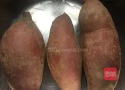 Illustration of how to make sweet potato cake 1