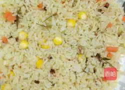 Illustration of how to make tea-flavored fried rice 7