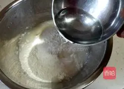 Illustration of how to make green onion and egg pancakes 5