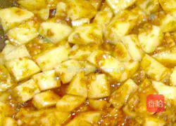 Illustration of how to make potato stewed rice 5