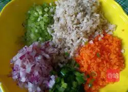 Illustration of how to make colorful meatloaf 2