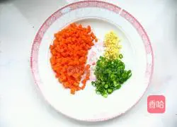 Illustration of how to make egg fried rice 2