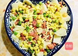 Illustration of how to make grilled steamed buns with meat floss and cheese 4