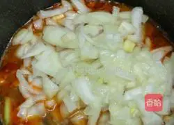 Onion Illustration of making noodles with soy sauce 5