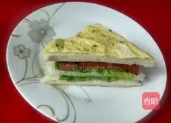 Illustration of how to make a simple sandwich 9