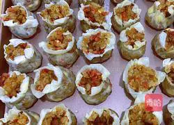 Illustration of how to make corn meat and paper crust Shaomai 14