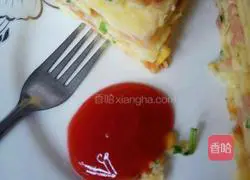 Corn, ham and egg pancake recipe 6