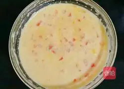 Illustration of Tomato Shrimp Steamed Bun Pudding (Baby Complementary Food) 7