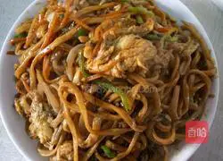 Illustration of how to make fried noodles with eggs 13