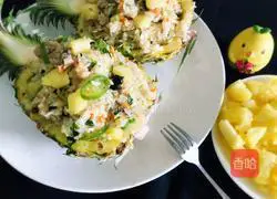 Pineapple, shrimp, egg and fried rice Illustration of how to do it 21