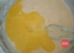 Illustration of how to make waffles (butter version) 7