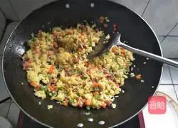 Golden Mixed Vegetable Fried Rice Recipe Illustration 10