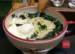 Illustration of how to make miso soup noodles 8