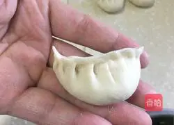 Illustration of how to make leek and egg dumplings 9