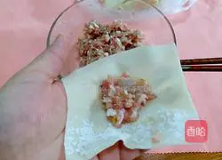 Illustration of making homemade shrimp wontons 6