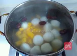Illustration of making sweet potato and red date glutinous rice balls 7