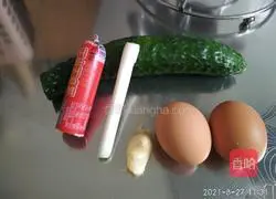 Illustration of how to make egg fried rice 2