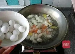 Illustration of how to make glutinous rice balls and vegetable soup 8