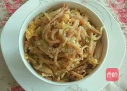 Illustration of how to make vegetarian fried pancakes 12