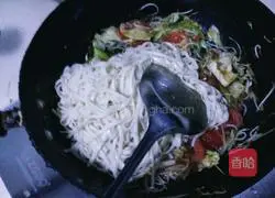 Illustration of how to make vegetable fried noodles 10