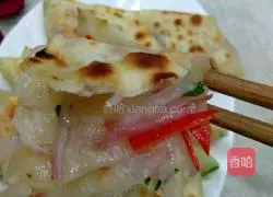 Illustration of making homemade radish cake 9