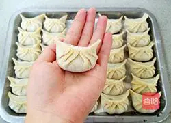 Illustration of how to make leek and pork dumplings 8