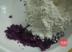 Illustration of how to make purple sweet potato noodles 2