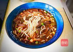 Potato powder duck blood and mutton soup recipe 9