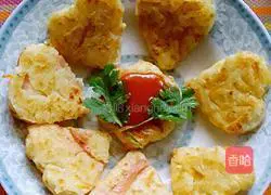 Potato, carrot and ham cake recipe 10