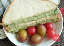 Afternoon Tea Avocado Sandwich Recipe Illustration 7