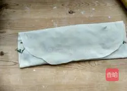 Illustration of how to make distilled leek cake 7