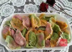 Illustration of how to make colorful dumplings 7