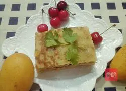 Illustration of how to make fruit egg pancake 7