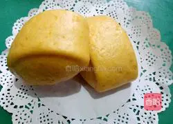 Illustration of how to make pumpkin steamed buns 14