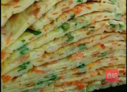 Illustration of how to make carrot and egg pancakes 5