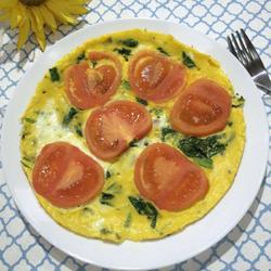 Spinach and Tomato Omelette