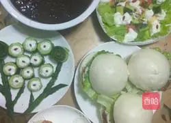 Illustration of how to make steamed bun burger 8