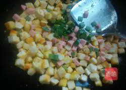 Illustration of how to make diced colorful steamed buns 5
