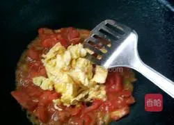 Illustration of how to make egg tomatoes 6