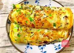 Illustration of how to fill the cake with eggs 7