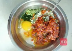 Illustration of how to make green sauce pancakes 4