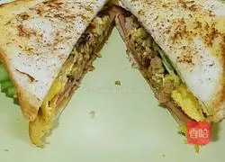 Illustration of making minced meat sandwich 6