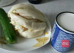 Illustration of how to make slimming toad nutritious sandwich breakfast set 6