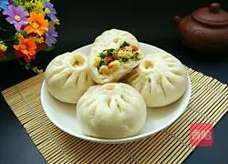 Illustration of how to make plain steamed buns 16