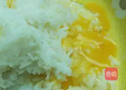 Illustration of how to make pea, carrot and egg fried rice 3