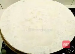 Illustration of how to make red pepper pancakes and fruits 8