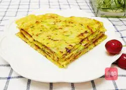 Illustration of how to make gourd egg pancake 12