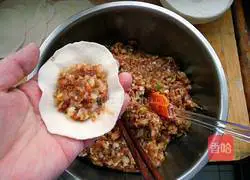 Illustration of how to make cabbage dumplings 8