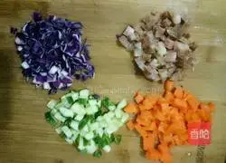 Illustration of how to make dumplings and omelette rice 3