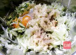 Illustration of how to make gourd egg pancake 6